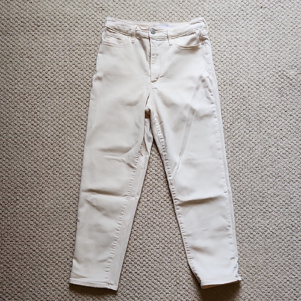 Athleta Stretch Cream Jeans